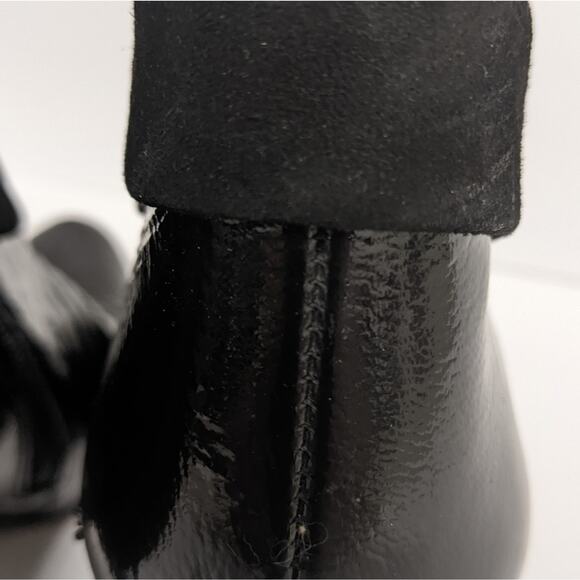 Donald Pliner Ladies Rula Black Patent Stiletto ankle Boot 7 - Picture 14 of 14